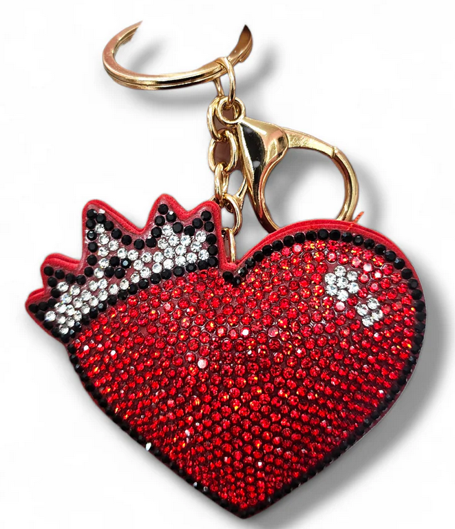 Heart Key Chain with a Crown.